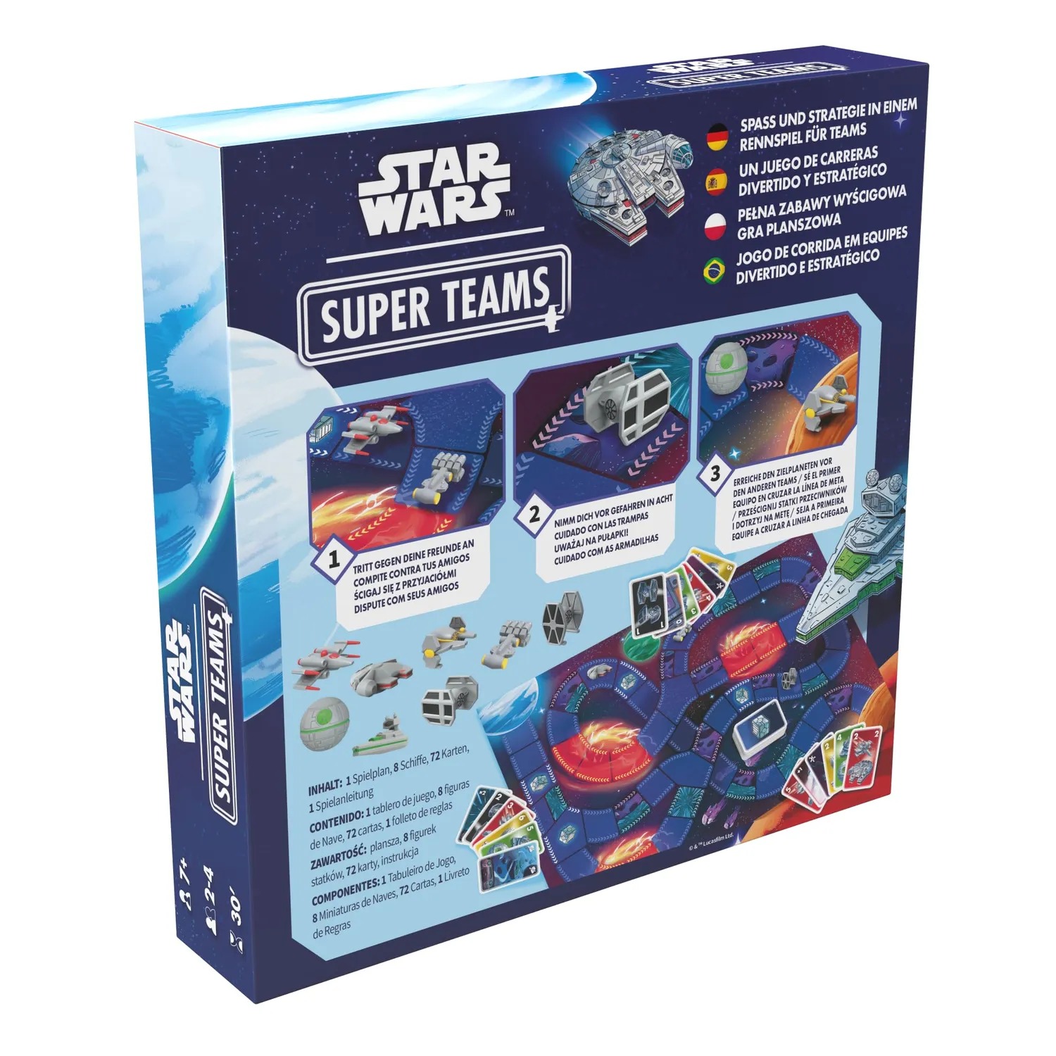 Asmodee Star Wars Super Teams Familienspiel Rennen 4 Teams