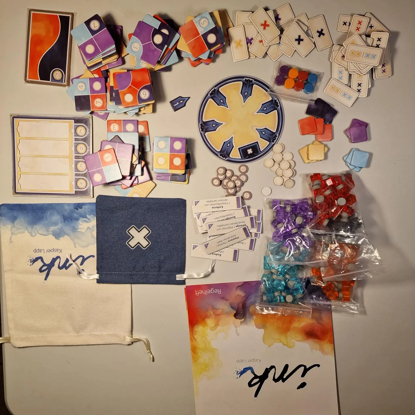 Asmodee Ink Familienspiel Deutsch Tintenmuster Legespiel