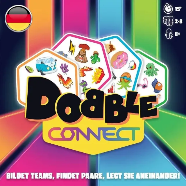 Dobble Connect Kartenspiel Teamspiel 90 Karten