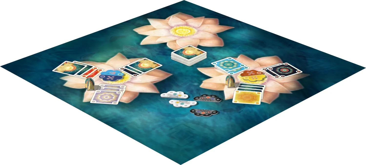Lookout Flowers Ein Mandala Spiel Kartenspiel 2-4 Spieler Taktik