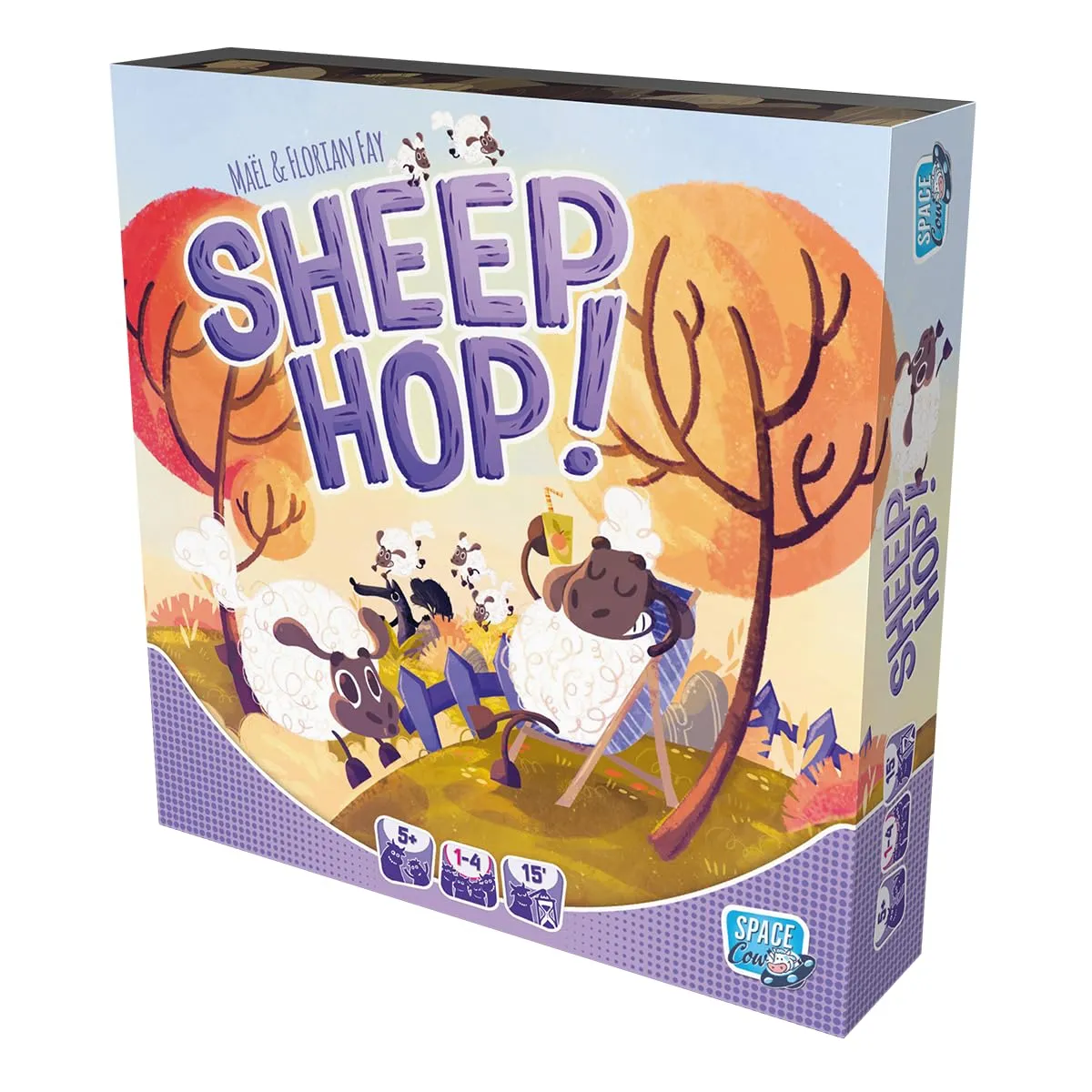 Space Cow Sheep Hop Kinderspiel Brettspiel kooperativ 1-4