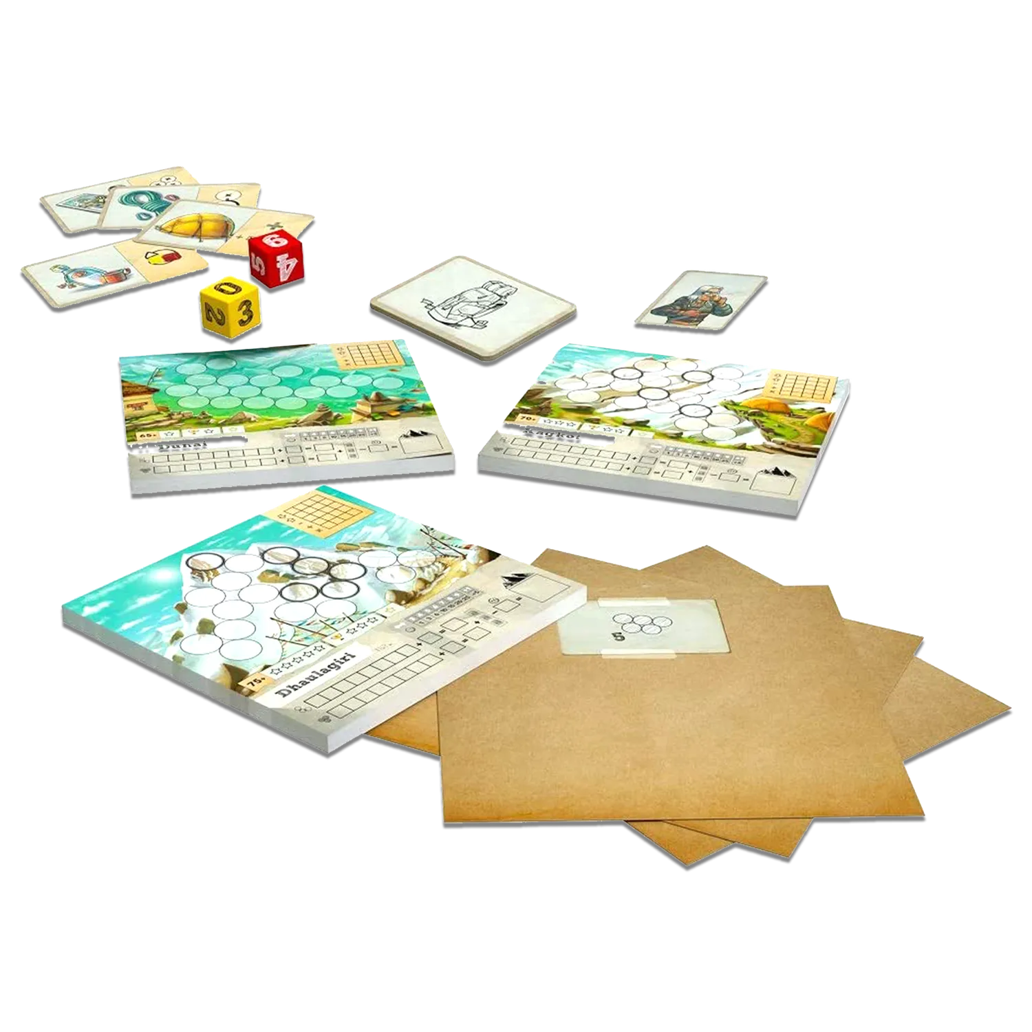 Cranio Trek 12 Himalaya Roll & Write Spiel