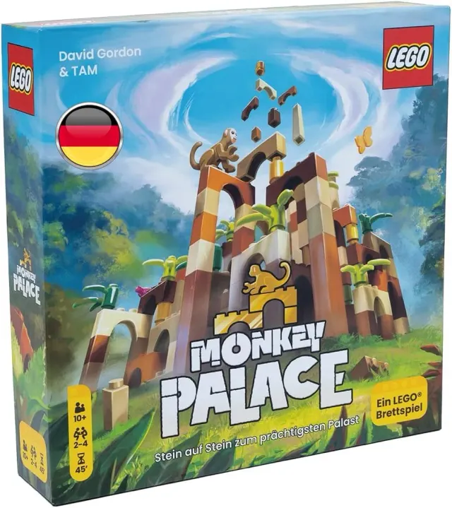 Asmodee Monkey Palace LEGO Brettspiel Deutsch 3D-Palast