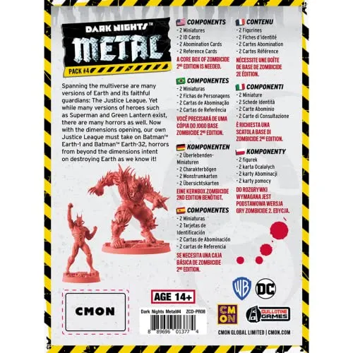 CMON Zombicide 2. Edition Dark Nights Metal Pack 4 Erweiterung