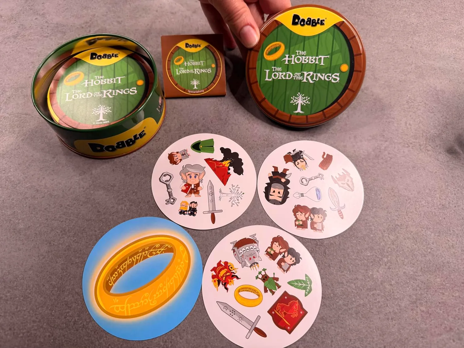 Dobble Herr der Ringe Kartenspiel Dose für Reaktionsspiel