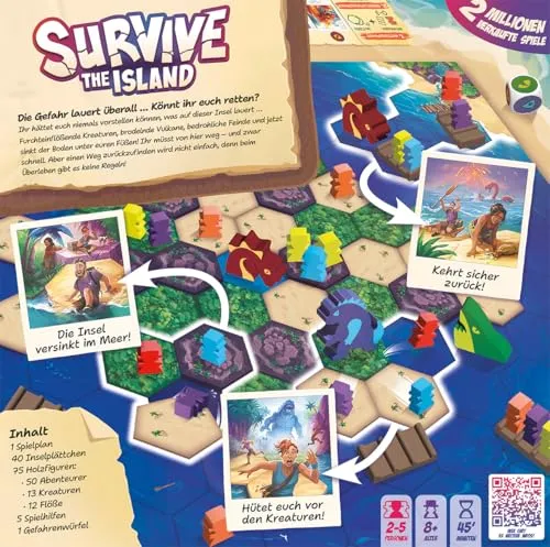 Zygomatic Survive the Island Grundspiel Brettspiel Deutsch 2-5 Spieler