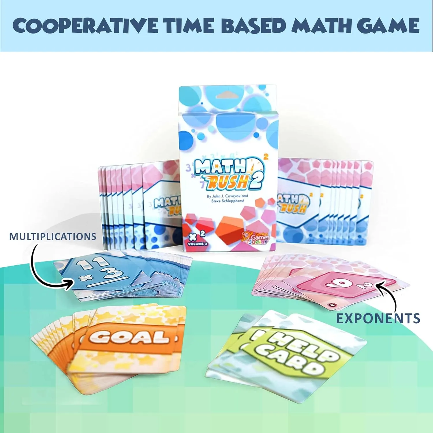 Genius Games Math Rush 2 Kartenspiel Multiplikation