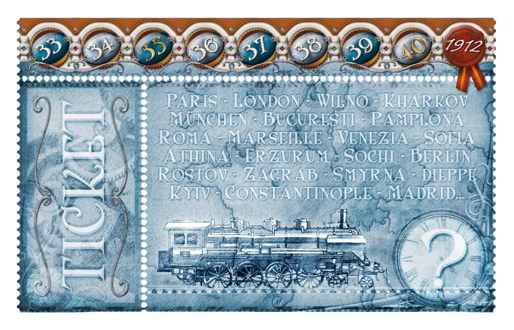 Asmodee Zug um Zug Europa 1912 Erweiterung 2-5 Spieler