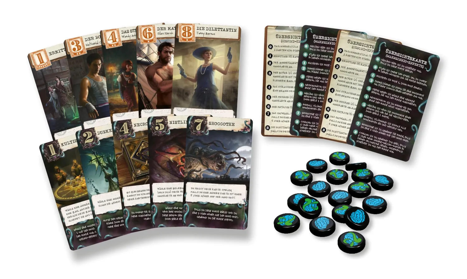 Asmodee Arkham Horror Lovecraft Letter Kartenspiel Deduktion