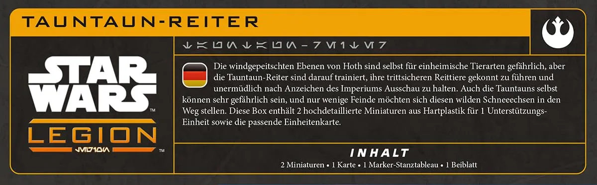 Asmodee Star Wars Legion Tauntaun Riders Erweiterung 2 Figuren
