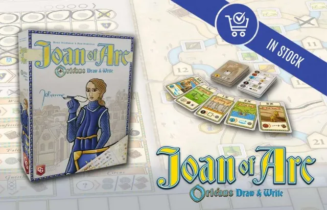 Capstone Games Joan of Arc Orleans Draw & Write Spiel Solo
