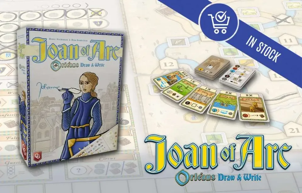 Capstone Games Joan of Arc Orleans Draw & Write Spiel Solo