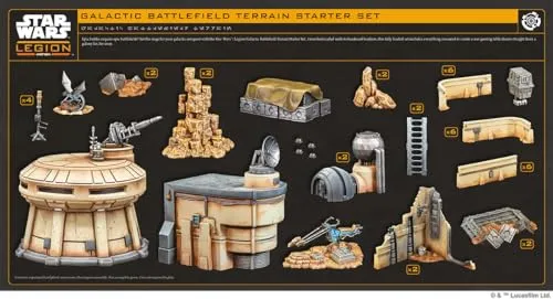 Asmodee Star Wars Legion Galactic Battlefield Geländeset