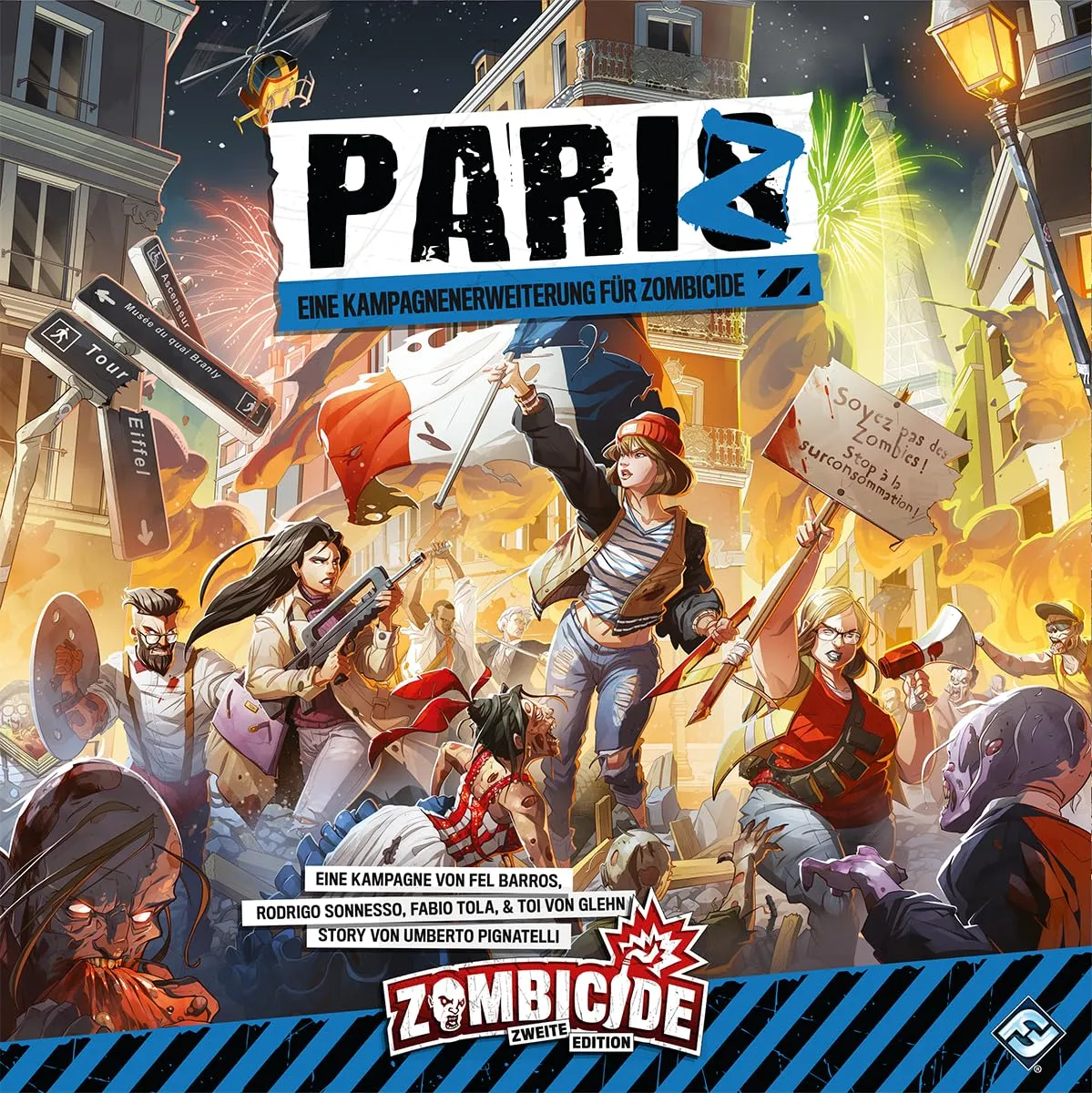Asmodee Zombicide 2. Edition PariZ Erweiterung Kampagne