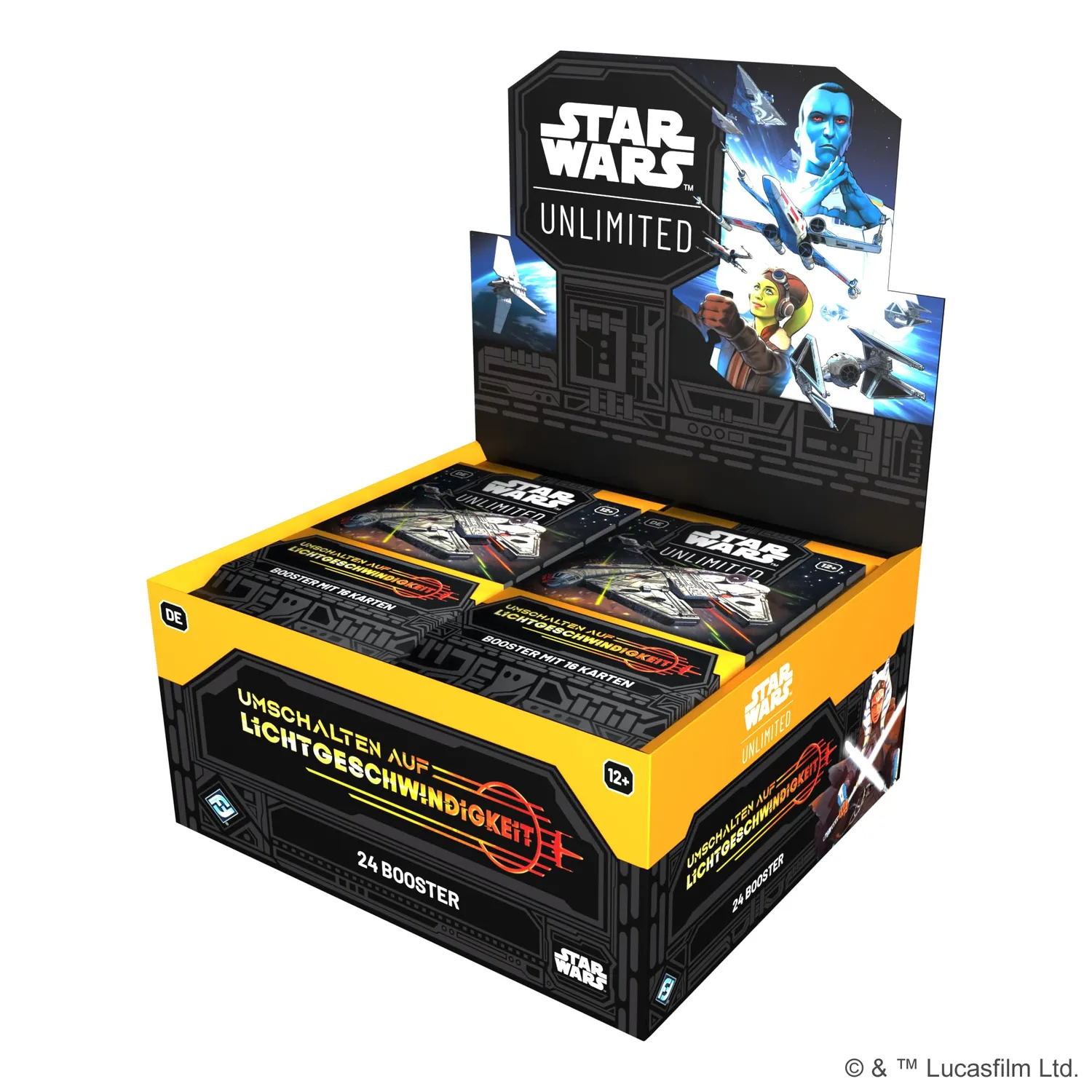 Asmodee Star Wars Unlimited Lichtgeschwindigkeit Booster 16 Karten