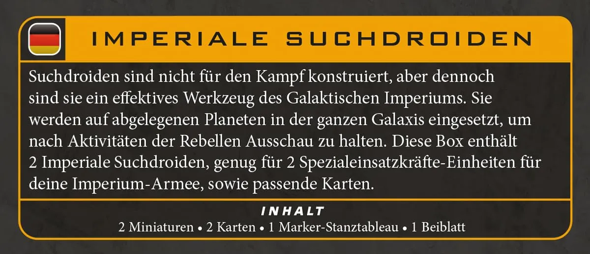 Asmodee Star Wars Legion Imperiale Suchdroiden Erweiterung 2 Minis