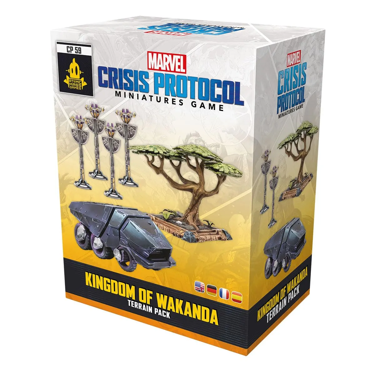 Atomic Mass Games Marvel Crisis Protocol Wakanda Gelände Deutsch 11tlg
