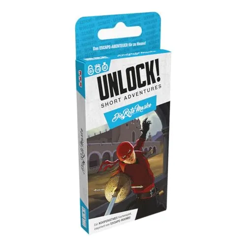 Asmodee Unlock Short Adventures Rätselspiel Rote Maske