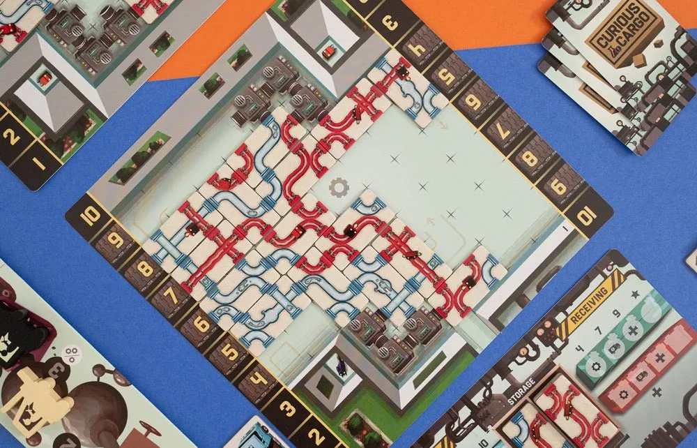 Capstone Games Curious Cargo Brettspiel 2 Personen Logistik