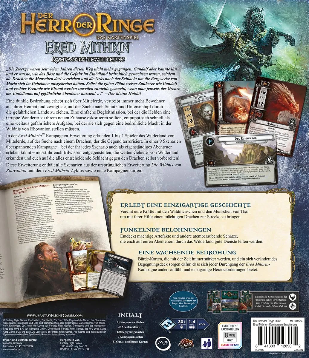Fantasy Flight Herr der Ringe Kartenspiel Ered Mithrin Kampagne