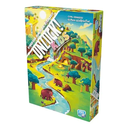 Asmodee Unlock Kids Streifzug durch die Steinzeit Kinderspiel
