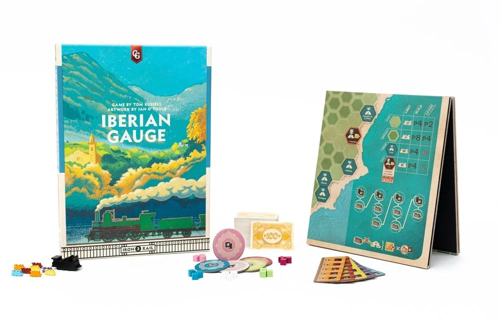 Capstone Games Iberian Gauge Brettspiel Eisenbahn 3-5