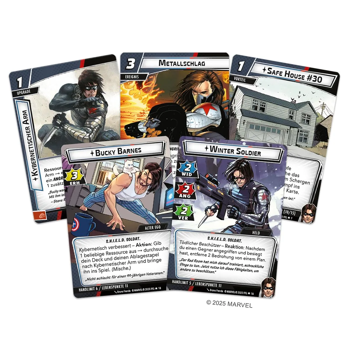 Asmodee Marvel Champions Winter Soldier Helden-Erweiterung deutsch