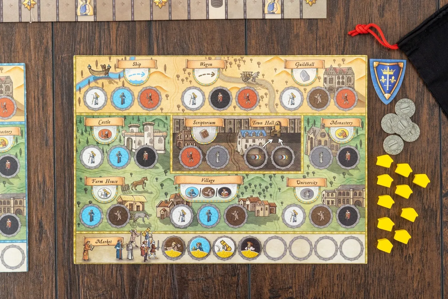 Capstone Games Orléans Brettspiel Grundspiel Bag-Building