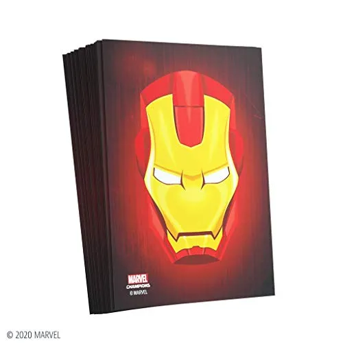 Gamegenic Marvel Champions Iron Man Kartenhüllen Grau 50+1 matt