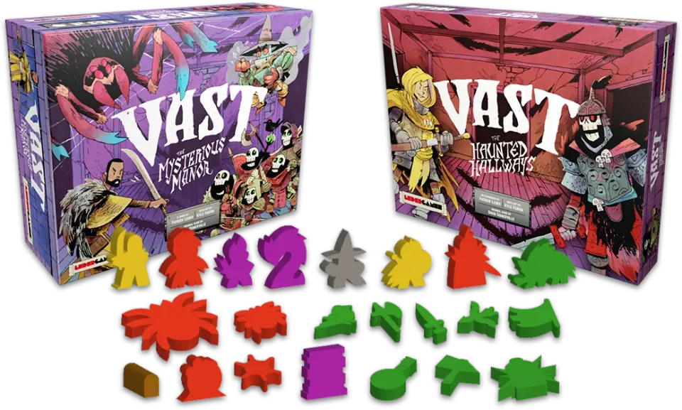 Leder Games Vast Mysterious Manor Bundle Brettspiel + Minis
