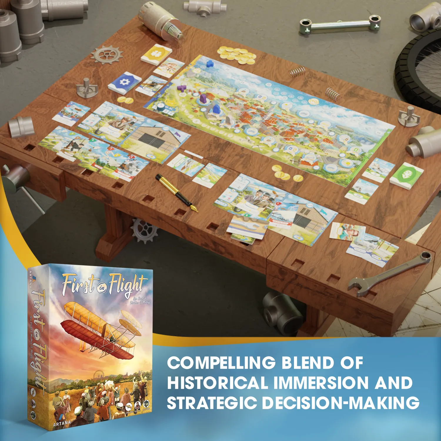 Genius Games First in Flight Brettspiel 1-4 Spieler