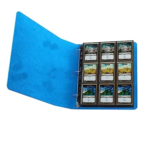 Gamegenic Prime Ring-Binder Sammelordner blau 9-Taschen Seiten