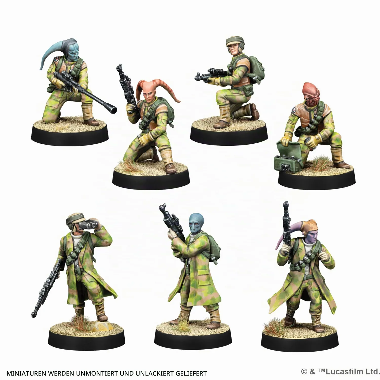 Asmodee Star Wars Legion Rebel Alliance Starterset 36 Figuren