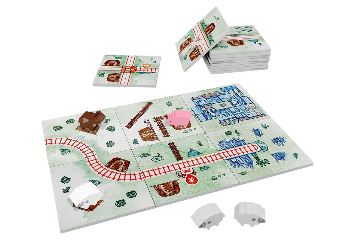Cranio Railroad Tiles Countryside Expansion Erweiterung Weiden