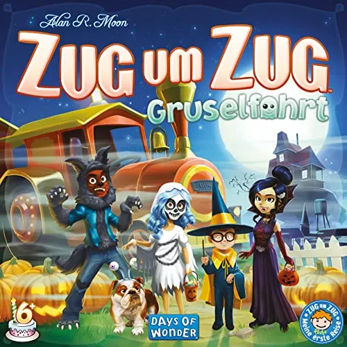 Zug um Zug Gruselfahrt Kinderspiel deutsch 2-4 Spieler Halloween