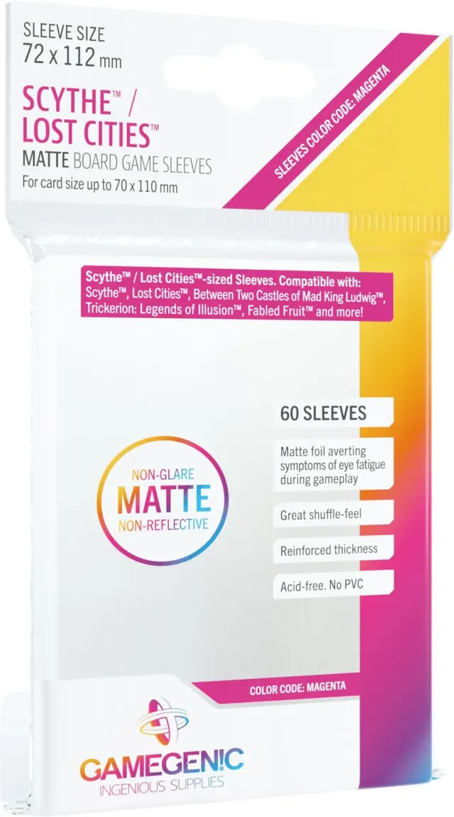 Gamegenic Matte Scythe Kartenhüllen 72x112 mm 60 Stück matt