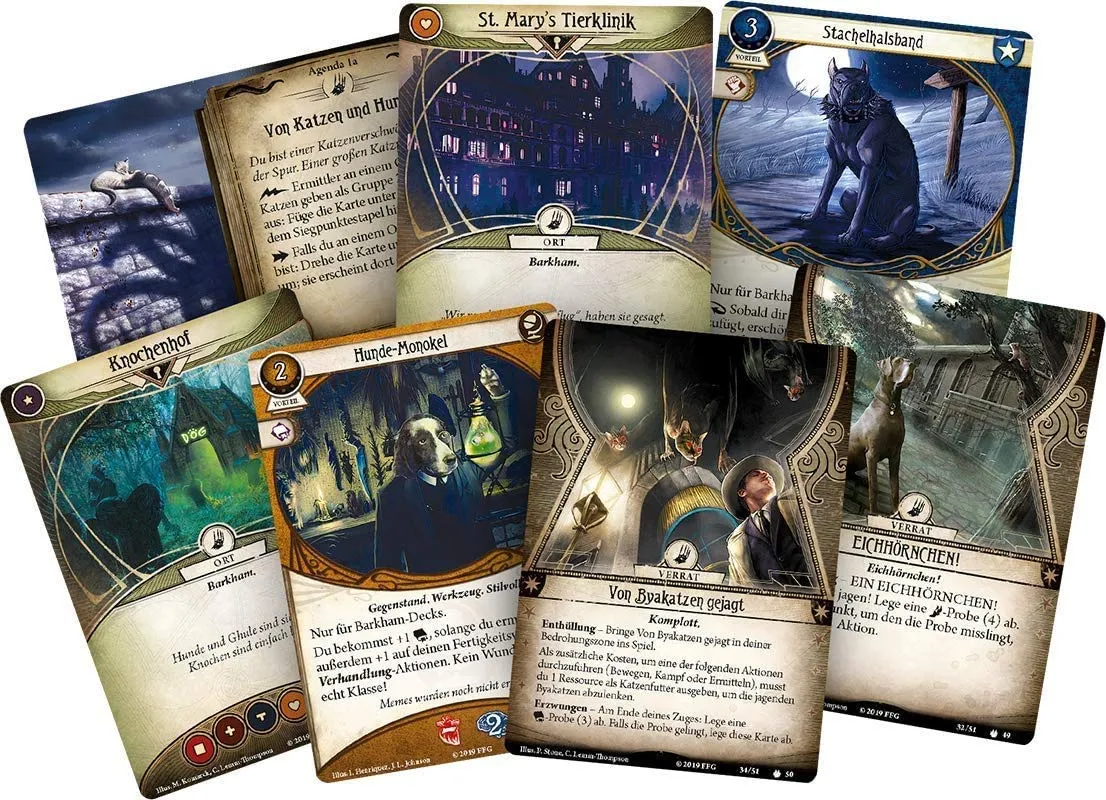 Fantasy Flight Games Barkham Horror LCG Verstrickungen Miaulathotep