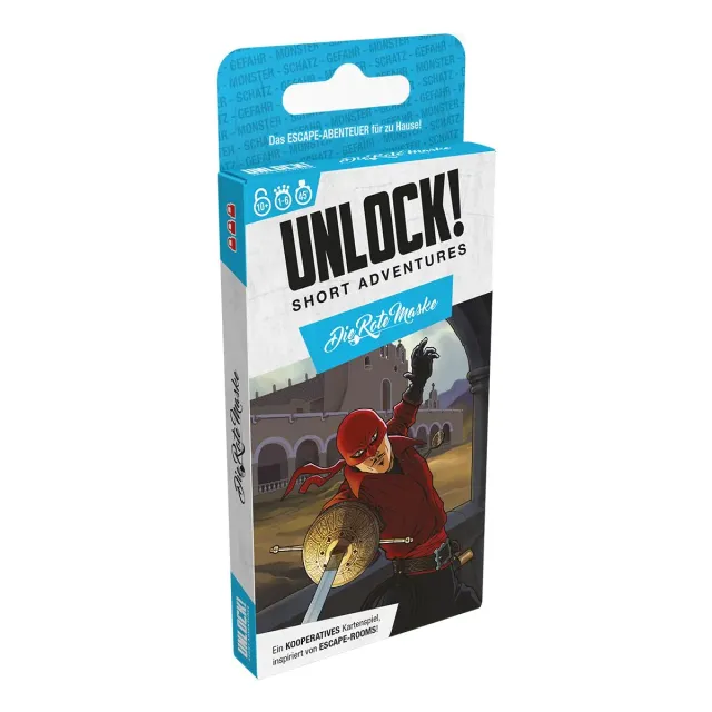 Asmodee Unlock Short Adventures Rätselspiel Rote Maske