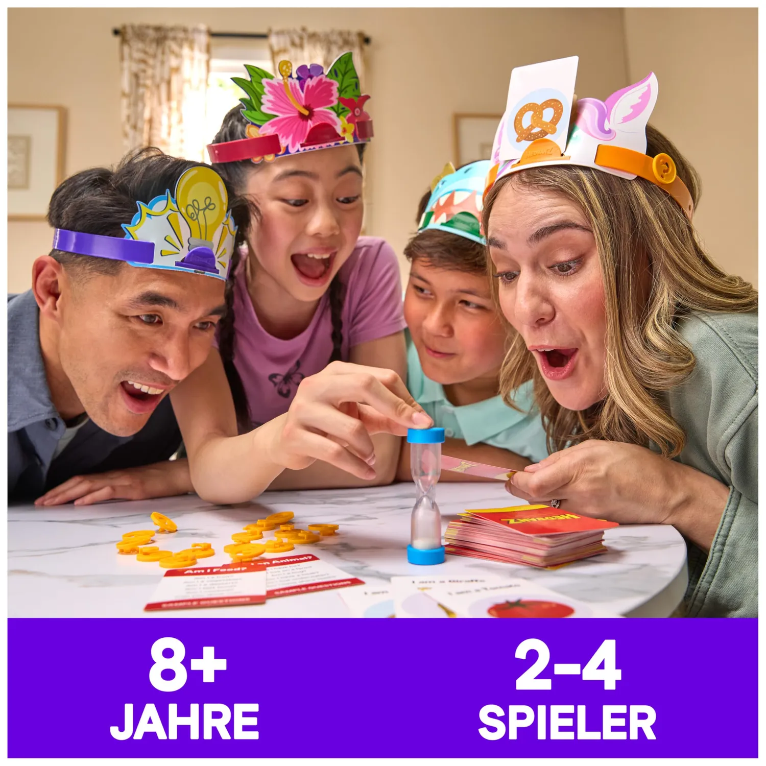 Spin Master Hedbanz Wer bin ich Ratespiel Braun Familie