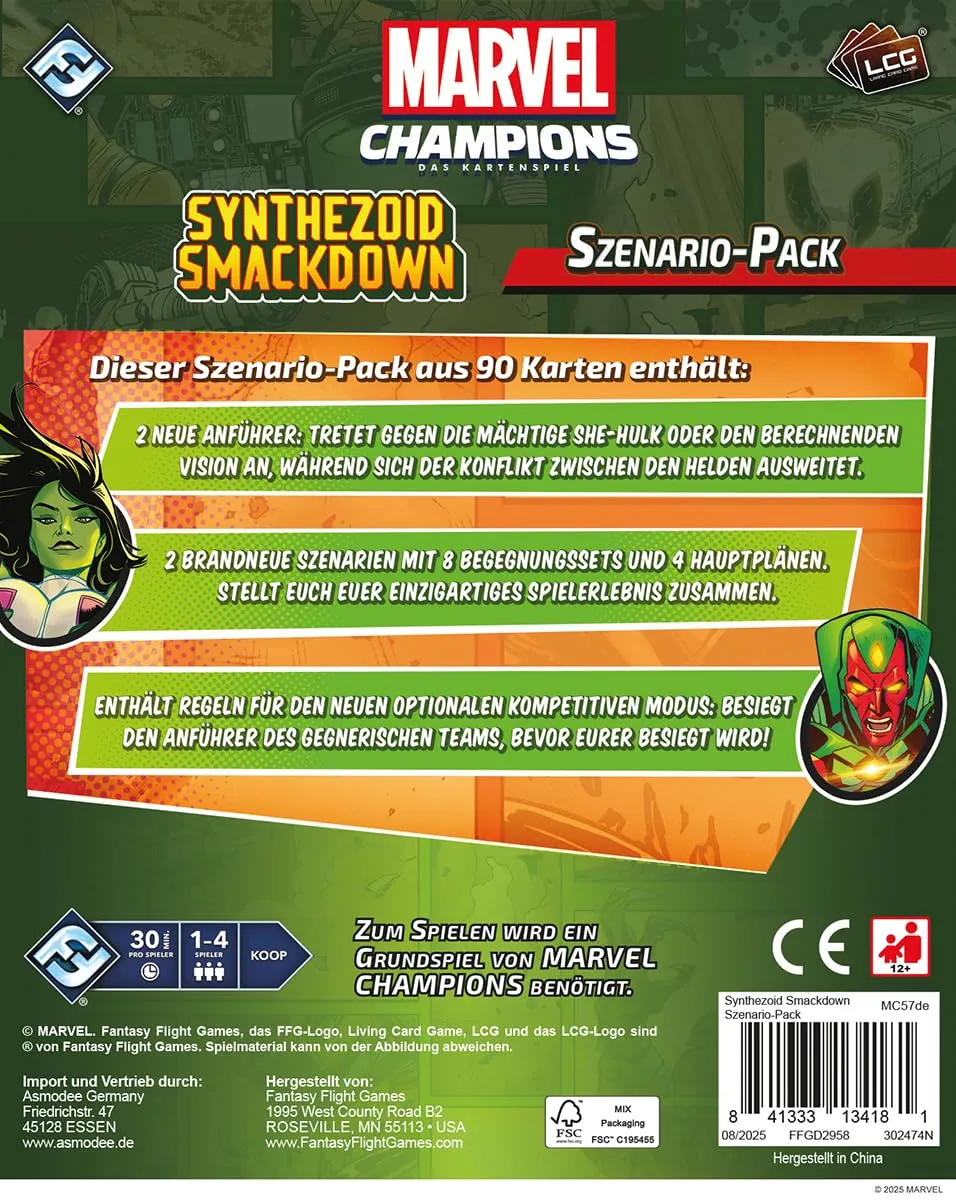 Marvel Champions Synthezoid Smackdown Szenario Erweiterung Deutsch