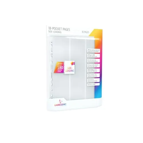 Gamegenic Sideloading 18-Pocket Pages White 10 Stück