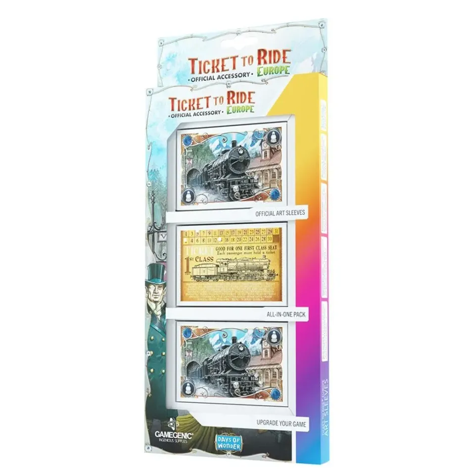 Gamegenic Zug um Zug Europa Art Sleeves 168 Kartenhüllen