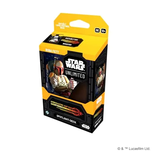 Star Wars Unlimited Spotlight Display Deutsch 6 Decks Boba Han