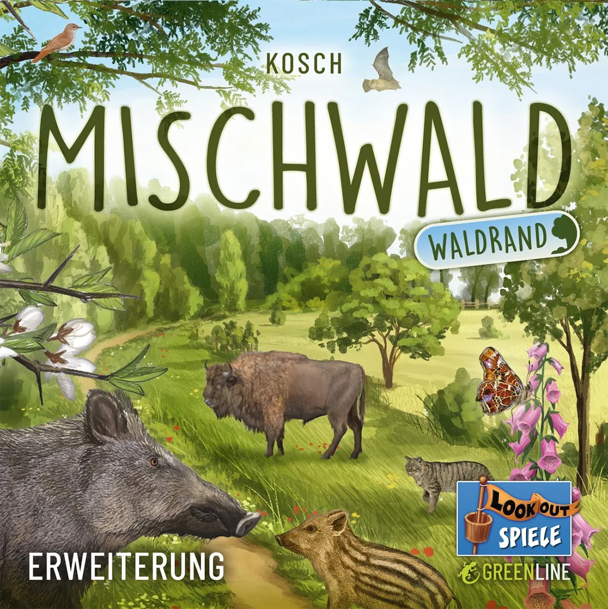 Lookout Mischwald Waldrand Erweiterung 36 Karten