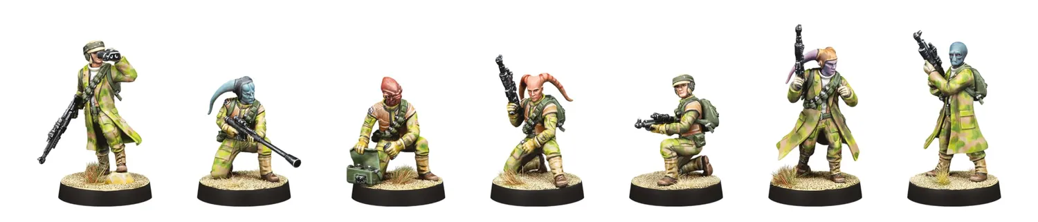 Asmodee Star Wars: Legion Rebel Commandos Erweiterung 7 Figuren