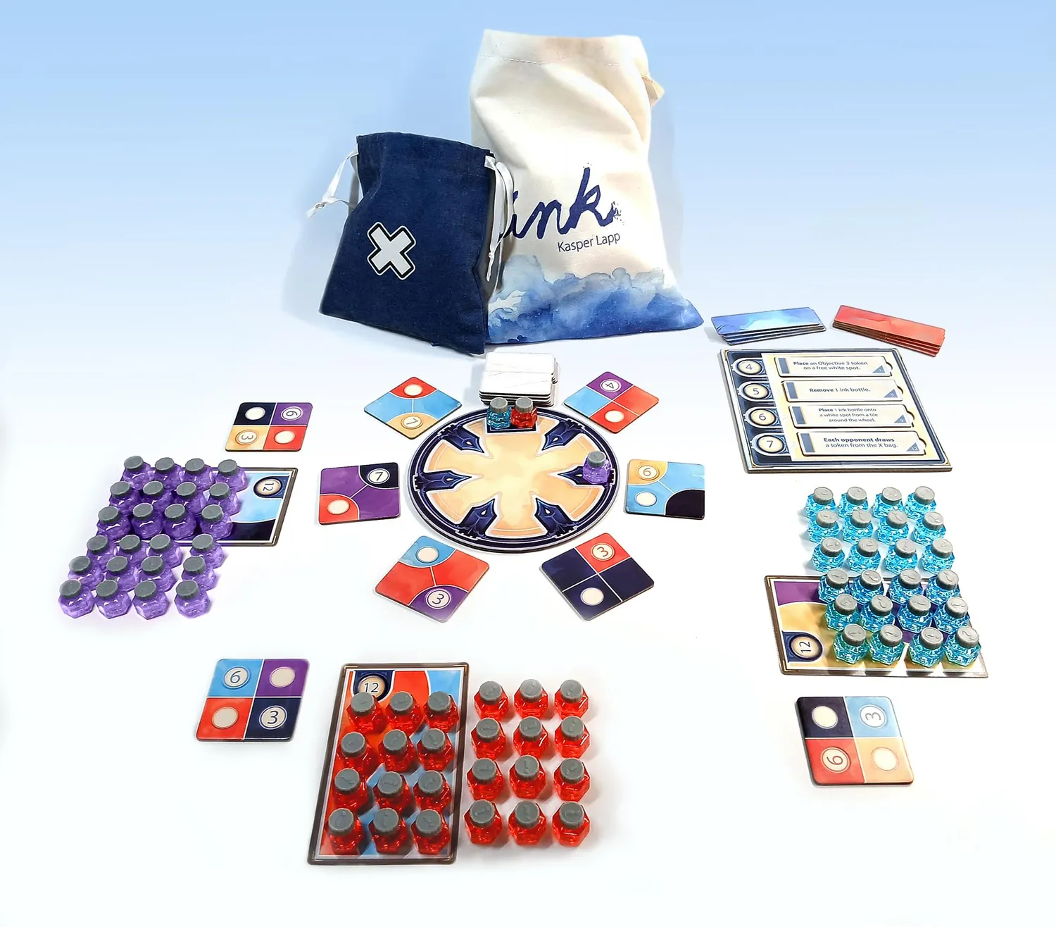 Asmodee Ink Familienspiel Deutsch Tintenmuster Legespiel