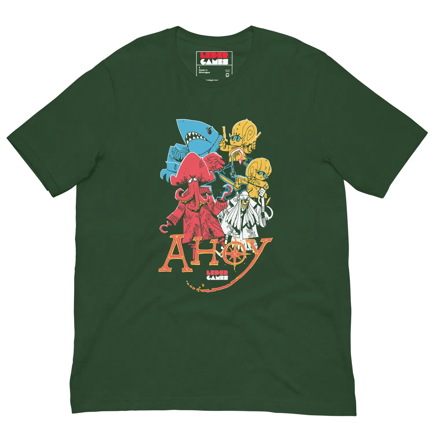 Leder Games Ahoy Tee T-Shirt Black Heather