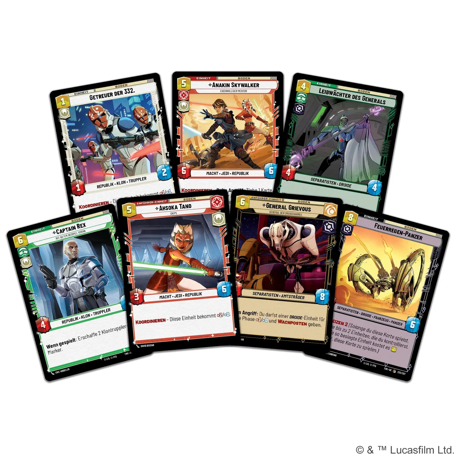 Fantasy Flight Star Wars Unlimited Niedergang der Republik Starter Deutsch