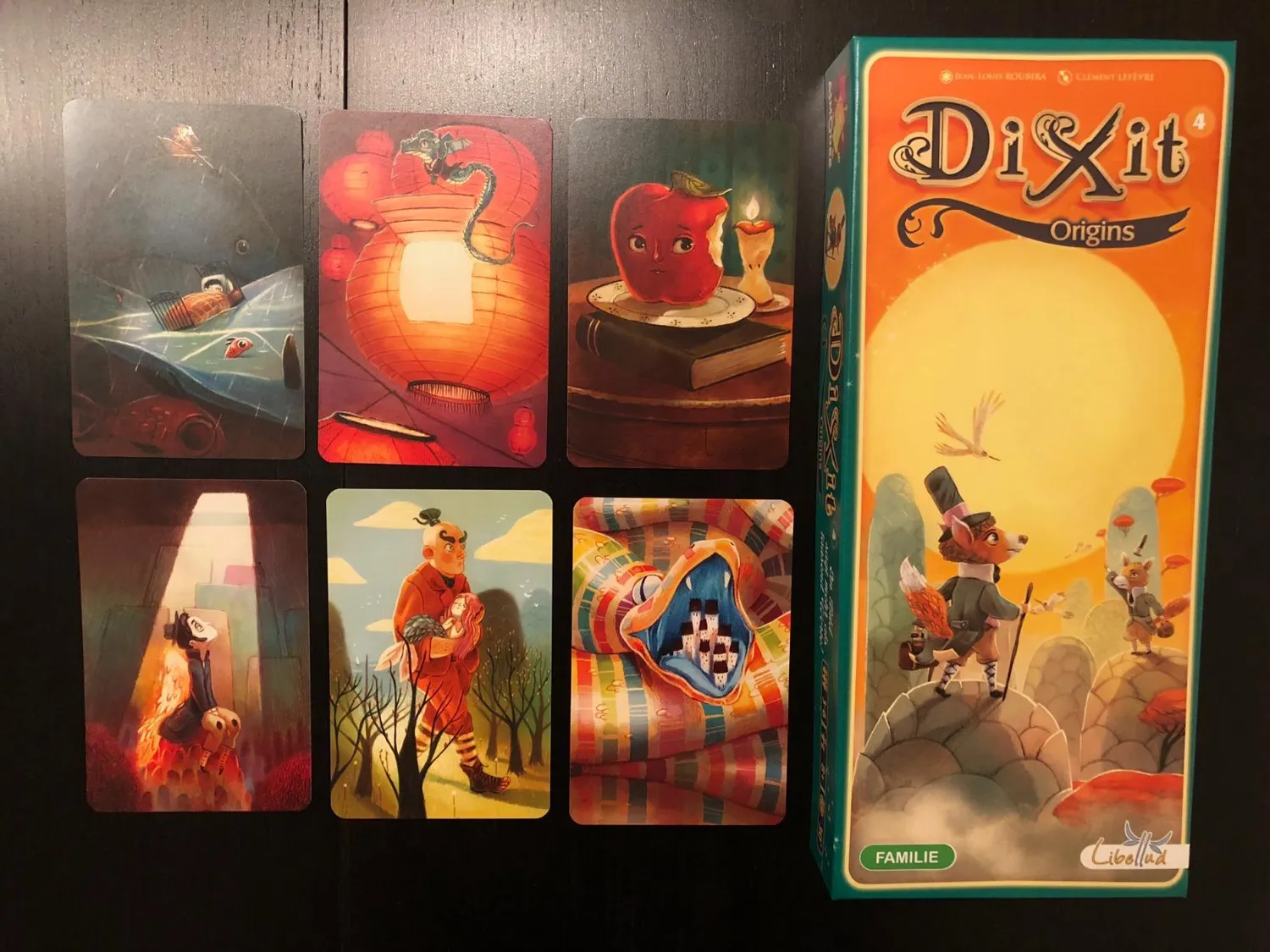 Asmodee Dixit 4 Origins Erweiterung Deutsch fantasievoll