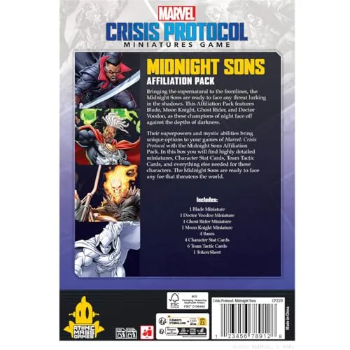 Asmodee Marvel Crisis Protocol Midnight Sons Affiliation-Pack